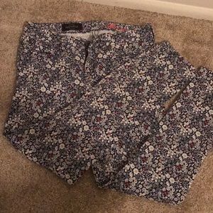 J.CREW • Floral Toothpick Ankle Jeans
